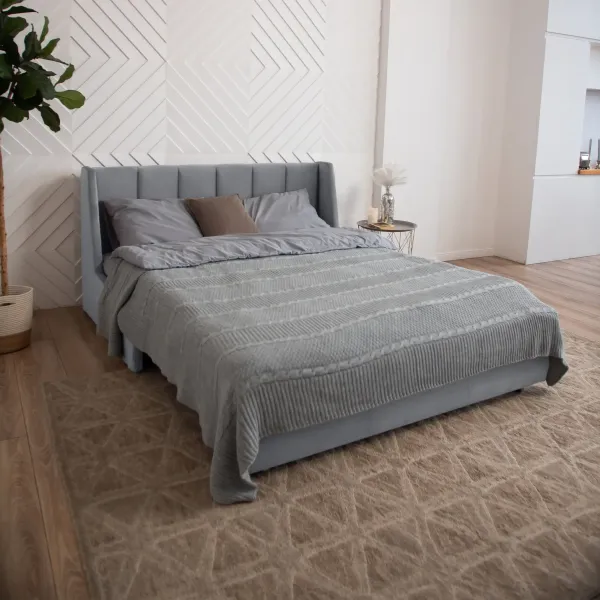 ВЕНЕЦИЯ Складная кровать светло-серая, 160